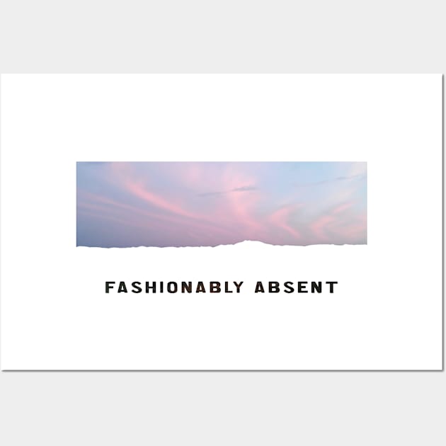 Fashionably Absent (Sky) Wall Art by MATALOTL